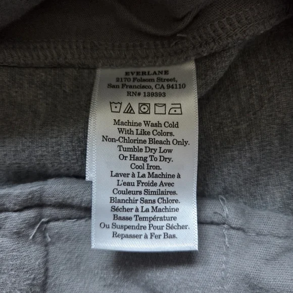 Everlane The Dream Pant XS Heathered Gray Tapered Leg Pull On Office Casual - Picture 11 of 15